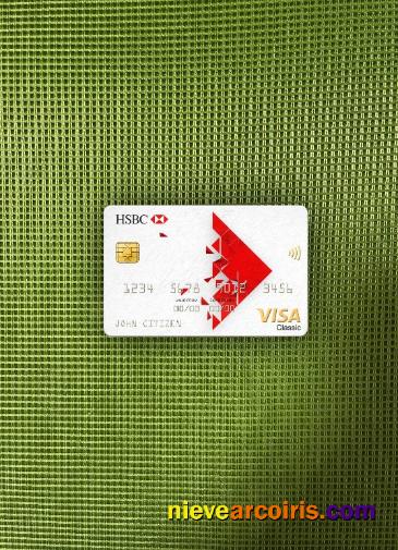 Singapore HSBC Bank visa classic card photolook